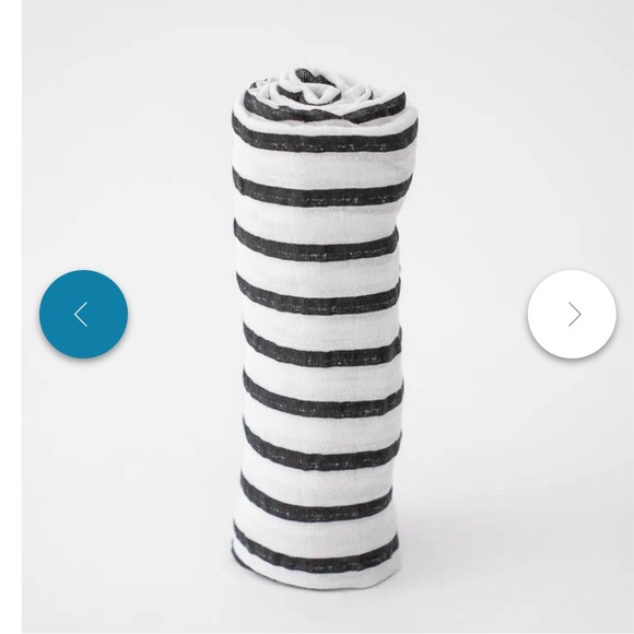 NWOT - Little Unicorn Cotton Muslin Single Swaddle - Breton Stripes - Picture 1 of 5